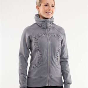 Lululemon gray glitter cuddle up jacket size 2